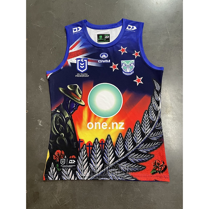 Tank Top New Zealand Warriors Rugby 2024 ANZAC